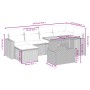 7-teiliges Gartensofa-Set mit grauen PE-Rattan-Kissen. von vidaXL, Gartensets - Ref: Foro24-3271417, Preis: 445,97 €, Rabatt: %
