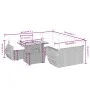 Gartenmöbel-Set 9-teilig mit grauen Polstern aus synthetischem Rattan von vidaXL, Gartensets - Ref: Foro24-3272124, Preis: 60...