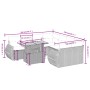 Gartenmöbel-Set 9-teilig mit grauen Polstern aus synthetischem Rattan von vidaXL, Gartensets - Ref: Foro24-3272124, Preis: 59...