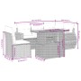 Set de muebles de jardín 6 pzas y cojines ratán sintético gris by vidaXL, Garden sets - Ref: Foro24-3272201, Price: 421,47 €,...