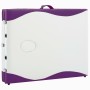 Klappbare Massageliege 3 Zonen aus weißem und violettem Aluminium von vidaXL, Massageliegen - Ref: Foro24-110241, Preis: 171,...