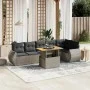 Set de sofás de jardín 7 piezas con cojines ratán PE gris de vidaXL, Conjuntos de jardín - Ref: Foro24-3272208, Precio: 487,3...