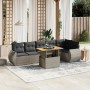 Set de sofás de jardín 7 piezas con cojines ratán PE gris by vidaXL, Garden sets - Ref: Foro24-3272208, Price: 478,49 €, Disc...