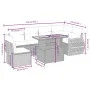 Set de sofás de jardín 7 piezas con cojines ratán PE gris by vidaXL, Garden sets - Ref: Foro24-3272222, Price: 487,47 €, Disc...