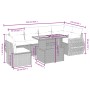 Set de sofás de jardín 7 piezas con cojines ratán PE gris von vidaXL, Gartensets - Ref: Foro24-3272222, Preis: 478,49 €, Raba...