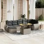 Set de sofás de jardín 8 pzas y cojines ratán sintético gris de vidaXL, Conjuntos de jardín - Ref: Foro24-3272306, Precio: 52...