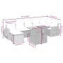 Gartensofa-Set, 8-teilig, mit grauen Kissen aus synthetischem Rattan. von vidaXL, Gartensets - Ref: Foro24-3272306, Preis: 52...