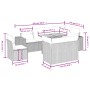 Gartenmöbel-Set 9-teilig mit grauen Polstern aus synthetischem Rattan von vidaXL, Gartensets - Ref: Foro24-3272733, Preis: 63...