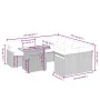 Gartenmöbel-Set 9-teilig mit grauen Polstern aus synthetischem Rattan von vidaXL, Gartensets - Ref: Foro24-3273006, Preis: 57...