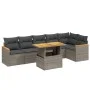 Set de sofás de jardín 7 piezas con cojines ratán PE gris by vidaXL, Garden sets - Ref: Foro24-3273090, Price: 451,43 €, Disc...