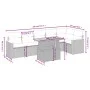 Set de sofás de jardín 7 piezas con cojines ratán PE gris by vidaXL, Garden sets - Ref: Foro24-3273090, Price: 451,43 €, Disc...