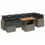 Set de sofás de jardín 8 pzas y cojines ratán sintético gris by vidaXL, Garden sets - Ref: Foro24-3273188, Price: 491,88 €, D...
