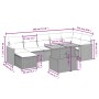 Gartensofa-Set, 8-teilig, mit grauen Kissen aus synthetischem Rattan. von vidaXL, Gartensets - Ref: Foro24-3273188, Preis: 48...