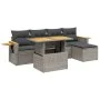 Gartenmöbel-Set, 6-teilig, mit grauen Polstern aus synthetischem Rattan. von vidaXL, Gartensets - Ref: Foro24-3271732, Preis:...