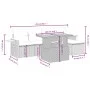 Gartenmöbel-Set, 6-teilig, mit grauen Polstern aus synthetischem Rattan. von vidaXL, Gartensets - Ref: Foro24-3271732, Preis:...