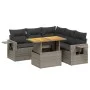 Set de muebles de jardín 6 pzas y cojines ratán sintético gris by vidaXL, Garden sets - Ref: Foro24-3271753, Price: 411,34 €,...