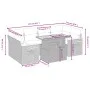 7-teiliges Gartensofa-Set mit grauen PE-Rattan-Kissen. von vidaXL, Gartensets - Ref: Foro24-3273419, Preis: 485,69 €, Rabatt: %