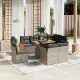 Set de muebles de jardín 9 pzas y cojines ratán sintético gris by vidaXL, Garden sets - Ref: Foro24-3274056, Price: 635,67 €,...