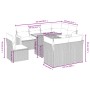 Gartenmöbel-Set 9-teilig mit grauen Polstern aus synthetischem Rattan von vidaXL, Gartensets - Ref: Foro24-3274056, Preis: 60...