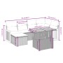 Set de sofás de jardín 7 piezas con cojines ratán PE gris by vidaXL, Garden sets - Ref: Foro24-3274063, Price: 444,57 €, Disc...