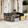 Set de sofás de jardín 8 pzas y cojines ratán sintético gris by vidaXL, Garden sets - Ref: Foro24-3274077, Price: 511,14 €, D...