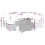 Set de sofás de jardín 8 pzas y cojines ratán sintético gris by vidaXL, Garden sets - Ref: Foro24-3274077, Price: 511,14 €, D...
