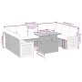 Set de sofás de jardín 10 pzas con cojines ratán sintético gris by vidaXL, Garden sets - Ref: Foro24-3274105, Price: 639,55 €...