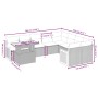 Gartensofa-Set, 10-teilig, mit grauen Polstern aus synthetischem Rattan von vidaXL, Gartensets - Ref: Foro24-3274126, Preis: ...