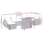 Set de sofás de jardín 8 pzas y cojines ratán sintético gris by vidaXL, Garden sets - Ref: Foro24-3275825, Price: 524,74 €, D...