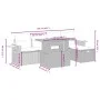 Set de muebles de jardín 6 pzas y cojines ratán sintético gris by vidaXL, Garden sets - Ref: Foro24-3276140, Price: 393,33 €,...
