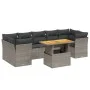 Set de sofás de jardín 8 pzas y cojines ratán sintético gris by vidaXL, Garden sets - Ref: Foro24-3270703, Price: 519,95 €, D...