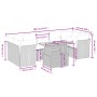 Gartensofa-Set, 8-teilig, mit grauen Kissen aus synthetischem Rattan. von vidaXL, Gartensets - Ref: Foro24-3270703, Preis: 52...