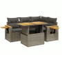 Set Gartensofas mit Kissen 5 Stück synthetisches Rattangrau von vidaXL, Gartensets - Ref: Foro24-3273503, Preis: 362,47 €, Ra...