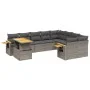 Set de sofás de jardín 10 pzas con cojines ratán sintético gris by vidaXL, Garden sets - Ref: Foro24-3273685, Price: 638,88 €...