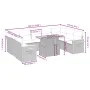 Gartensofa-Set, 10-teilig, mit grauen Polstern aus synthetischem Rattan von vidaXL, Gartensets - Ref: Foro24-3273664, Preis: ...