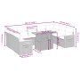 Set de sofás de jardín 10 pzas con cojines ratán sintético gris by vidaXL, Garden sets - Ref: Foro24-3273664, Price: 630,63 €...