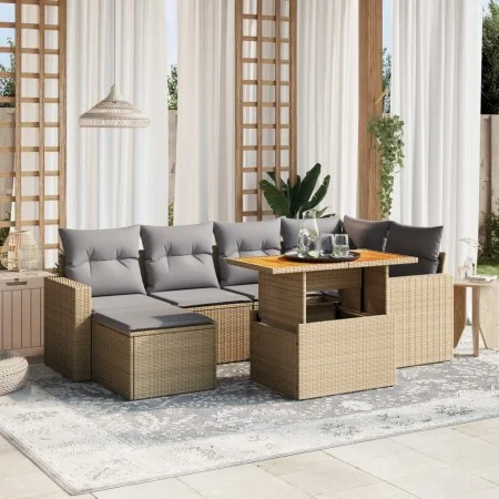 Set de sofás de jardín 11 pzas y cojines ratán sintético gris by vidaXL, Garden sets - Ref: Foro24-3274593, Price: 626,72 €, ...