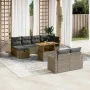 Set de sofás de jardín 11 pzas y cojines ratán sintético gris by vidaXL, Garden sets - Ref: Foro24-3276516, Price: 634,09 €, ...