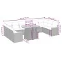 Set de sofás de jardín 11 pzas y cojines ratán sintético gris by vidaXL, Garden sets - Ref: Foro24-3273251, Price: 677,13 €, ...