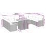 Set de sofás de jardín 11 pzas y cojines ratán sintético gris by vidaXL, Garden sets - Ref: Foro24-3273251, Price: 663,76 €, ...