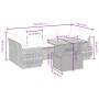 Set de sofás de jardín 7 piezas con cojines ratán PE gris by vidaXL, Garden sets - Ref: Foro24-3272096, Price: 480,98 €, Disc...