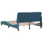 Bettgestell mit LED-Lichtern, blauem Samt, 140x200 cm. von vidaXL, Betten und Lattenroste - Ref: Foro24-3213859, Preis: 214,4...