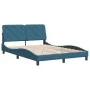 Estructura de cama con cabecero terciopelo azul 140x200 cm de vidaXL, Camas y somieres - Ref: Foro24-3207927, Precio: 202,05 ...
