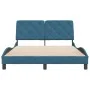 Estructura de cama con cabecero terciopelo azul 140x200 cm de vidaXL, Camas y somieres - Ref: Foro24-3207927, Precio: 202,05 ...