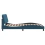 Estructura de cama con cabecero terciopelo azul 140x200 cm de vidaXL, Camas y somieres - Ref: Foro24-3207927, Precio: 202,05 ...