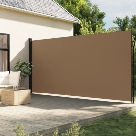 Toldo lateral retráctil gris taupe 220x500 cm