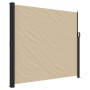 Toldo lateral retráctil beige 180x500 cm