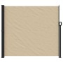 Toldo lateral retráctil beige 180x500 cm