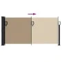 Toldo lateral retráctil gris taupe 100x500 cm by vidaXL, Umbrellas - Ref: Foro24-4004394, Price: 94,94 €, Discount: %