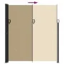 Toldo lateral retráctil beige 220x300 cm de vidaXL, Sombrillas - Ref: Foro24-4004375, Precio: 124,71 €, Descuento: %